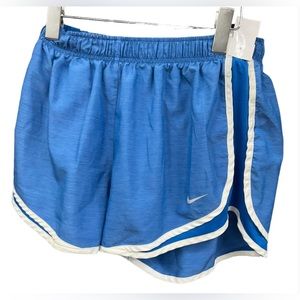 Nike Dri Fit Womens Athletic Running Shorts Blue Size Large 3” Inseam Training